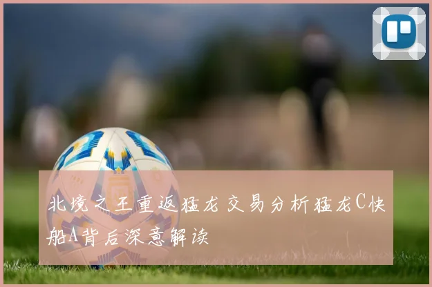 北境之王重返猛龙交易分析猛龙C快船A背后深意解读